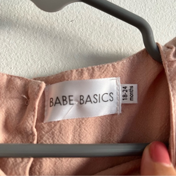 New Babe Basics Flutter Sleeve Linen Baby Romper Size 18-24 months - Picture 10 of 11
